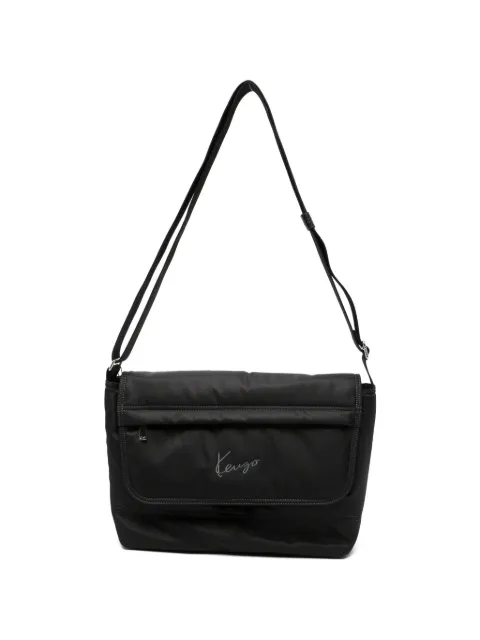 Kenzo logo-embroidered messenger bag