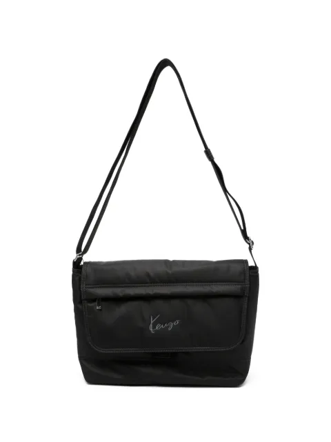 Kenzo logo-embroidered messenger bag