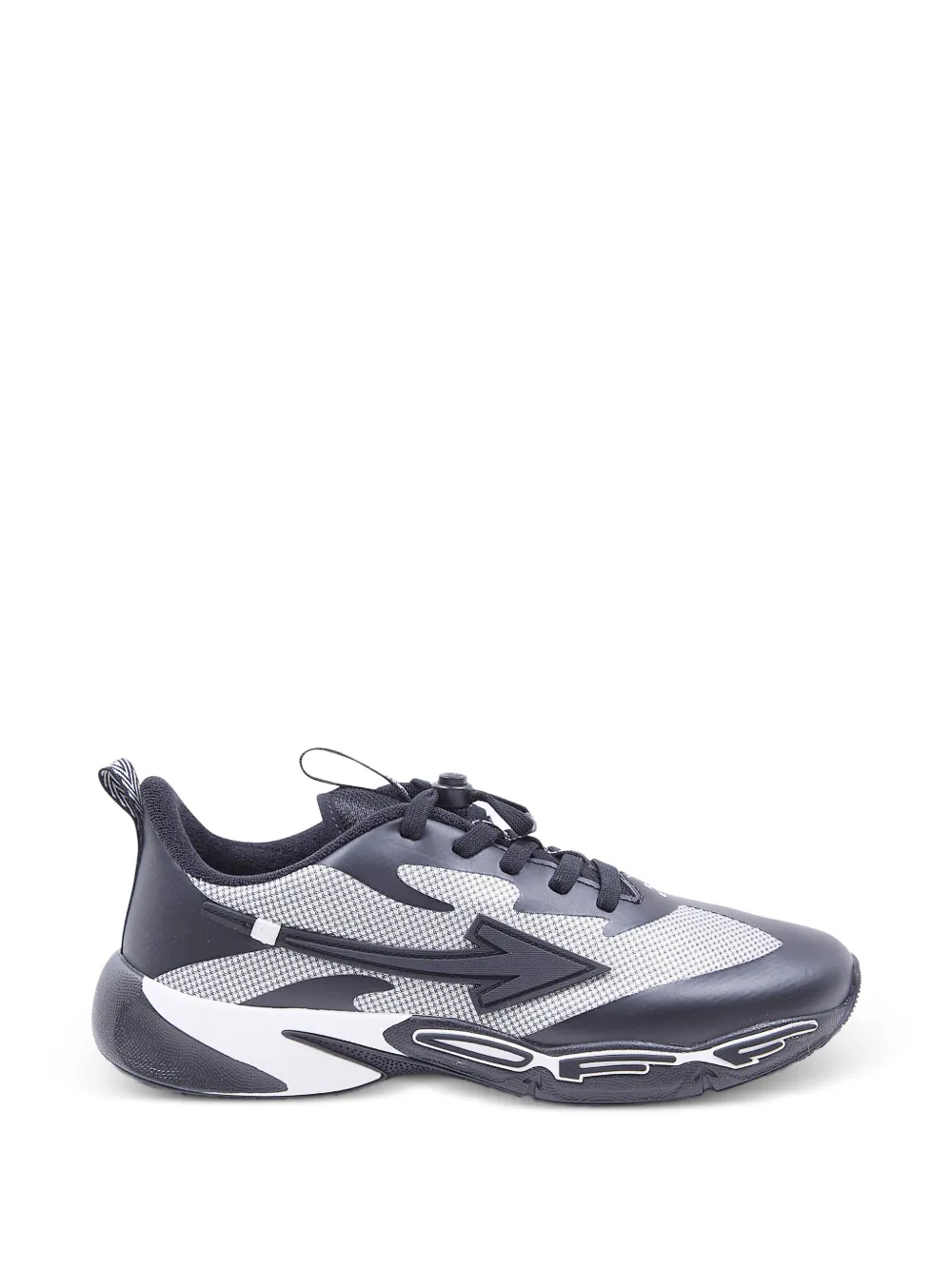Off-White Kids Arrows-patch panelled sneakers Wit