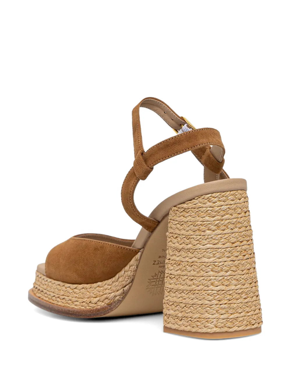 Souliers Martinez Gracia woven-platform sandals Bruin