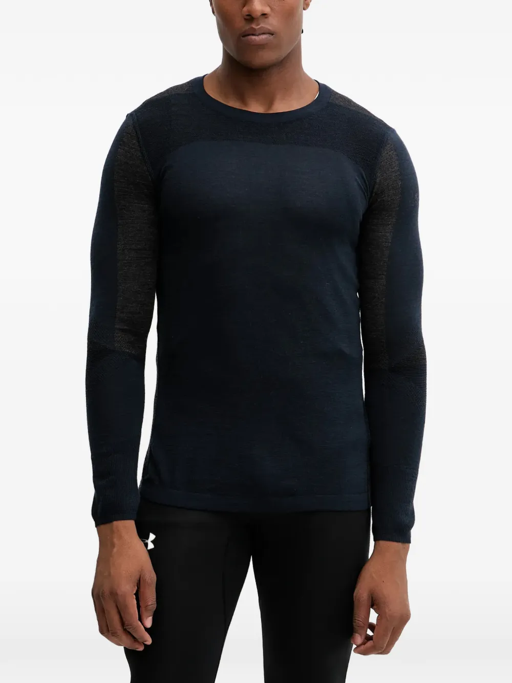 Smartwool Intraknit™ Panelled Long-sleeved Base Layer In Blue