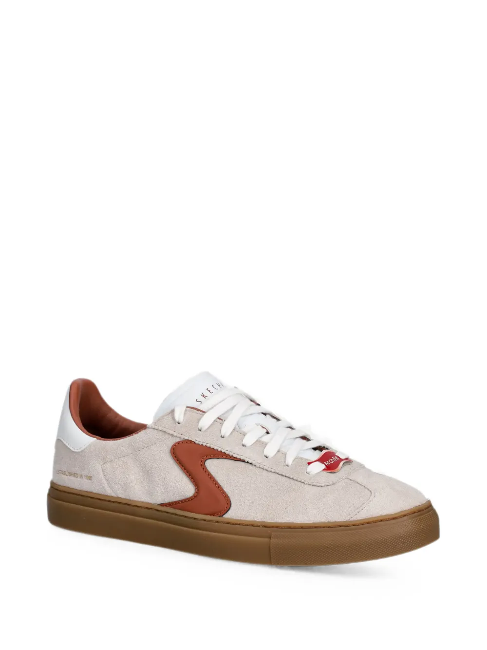 Skechers Arch Fit Legend Romah sneakers met logo-patch Beige