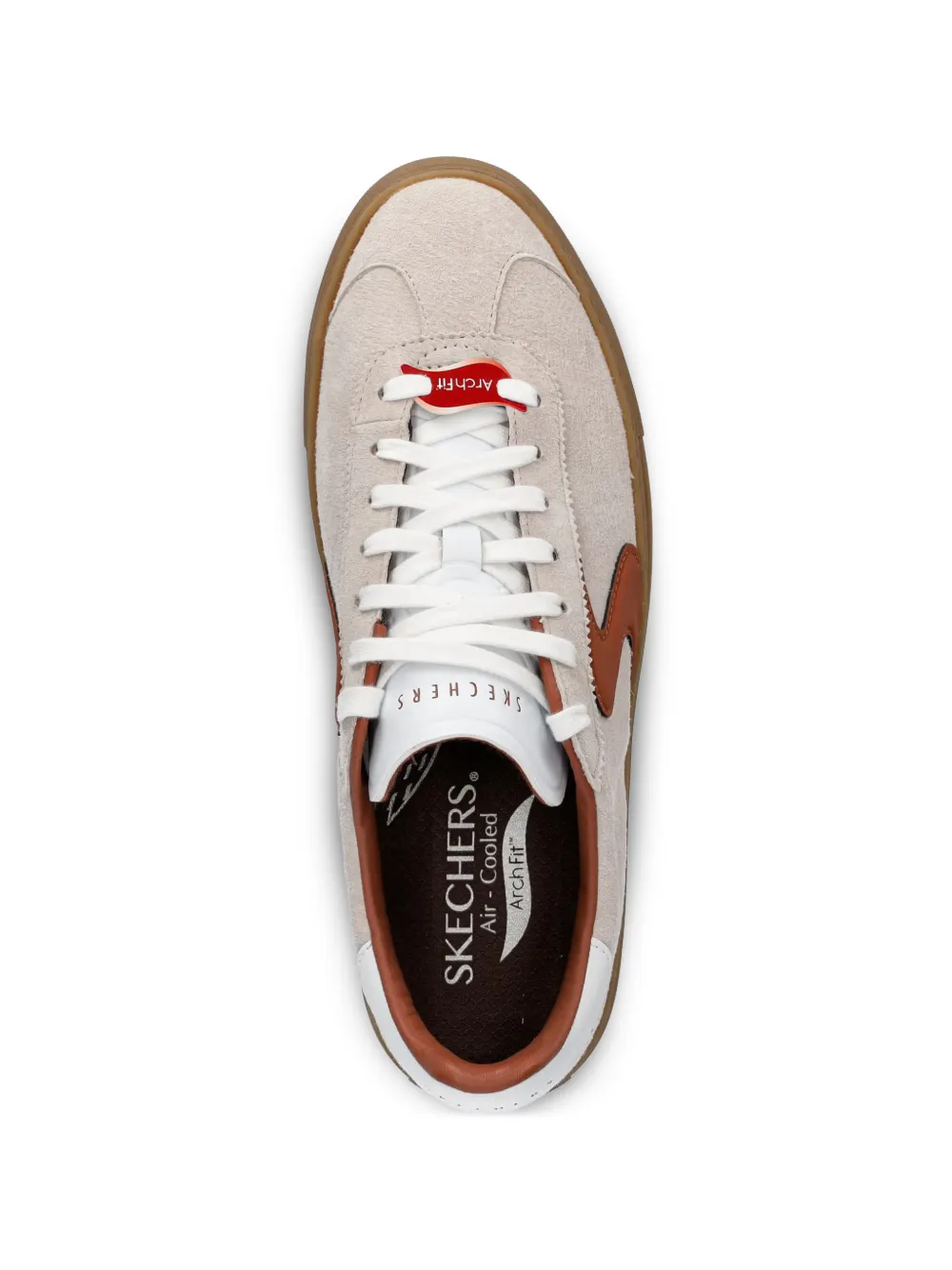 Skechers Arch Fit Legend Romah sneakers met logo-patch Beige