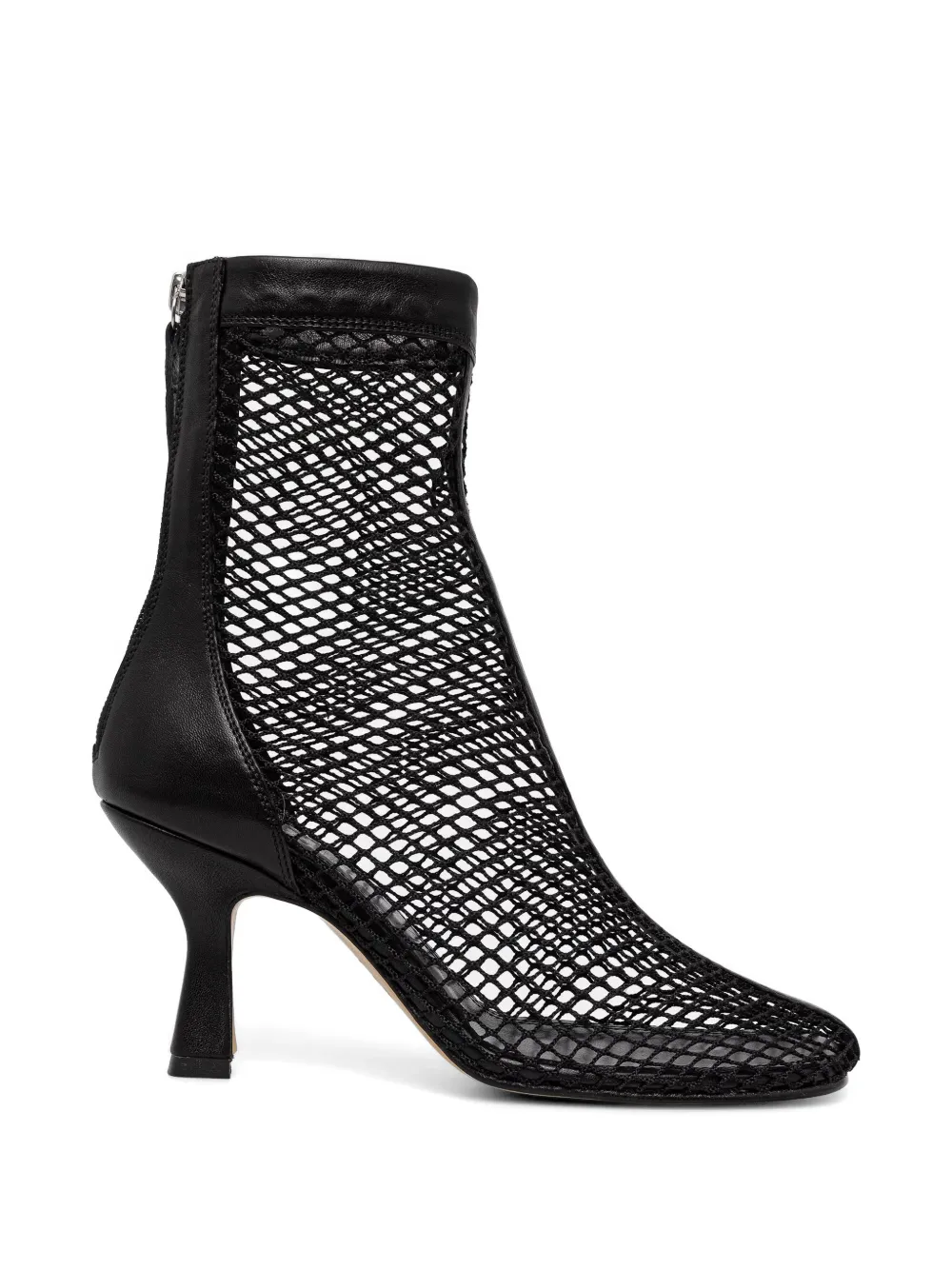Souliers Martinez Fira mesh leather ankle boots Zwart