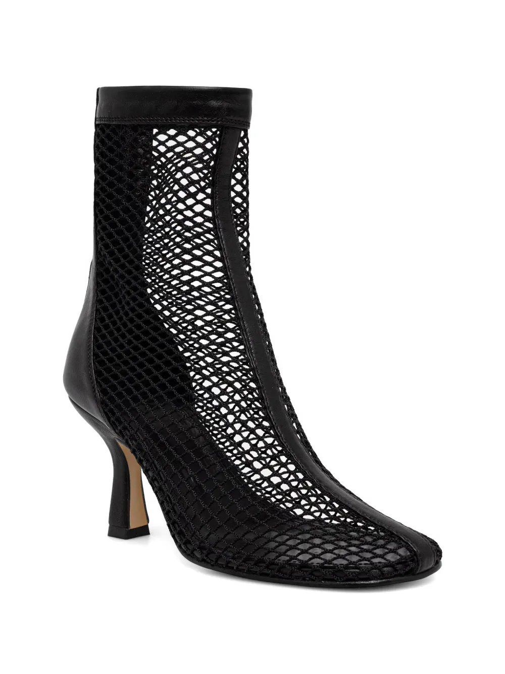 Souliers Martinez Fira mesh leather ankle boots Zwart