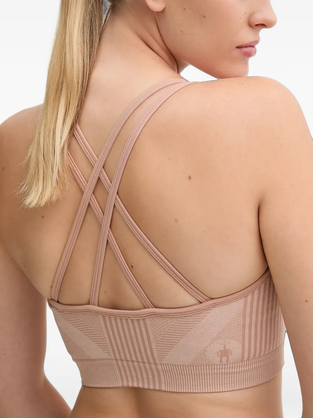Smartwool seamless cross-back sports bra Beige
