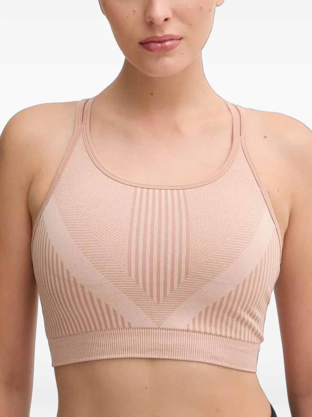 Smartwool seamless cross-back sports bra Beige