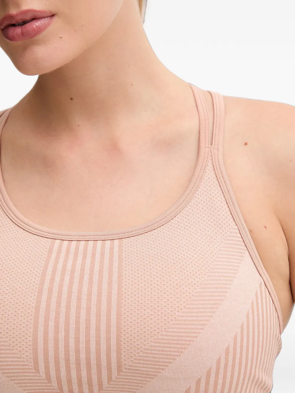 Smartwool seamless cross-back sports bra Beige