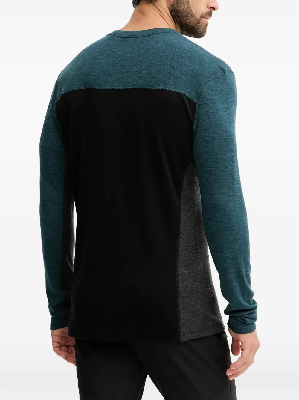 Smartwool Top met colourblocking Zwart