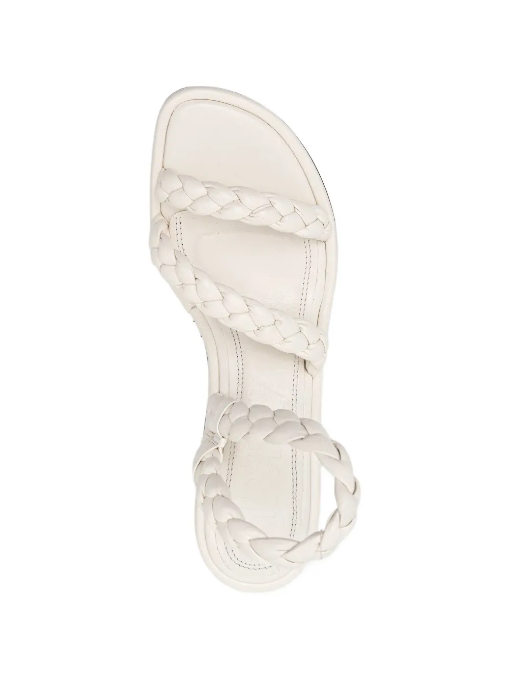 Souliers Martinez Isa braided sandals Wit