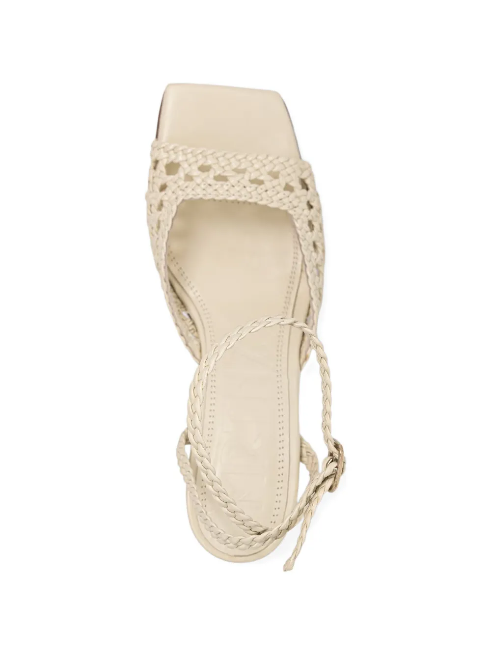 Souliers Martinez Lea woven ankle-strap sandals Wit