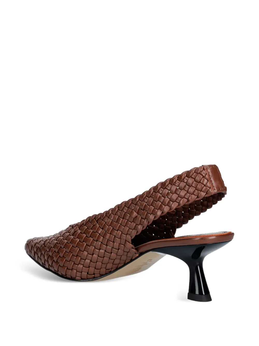 Souliers Martinez Bianca woven pumps Bruin