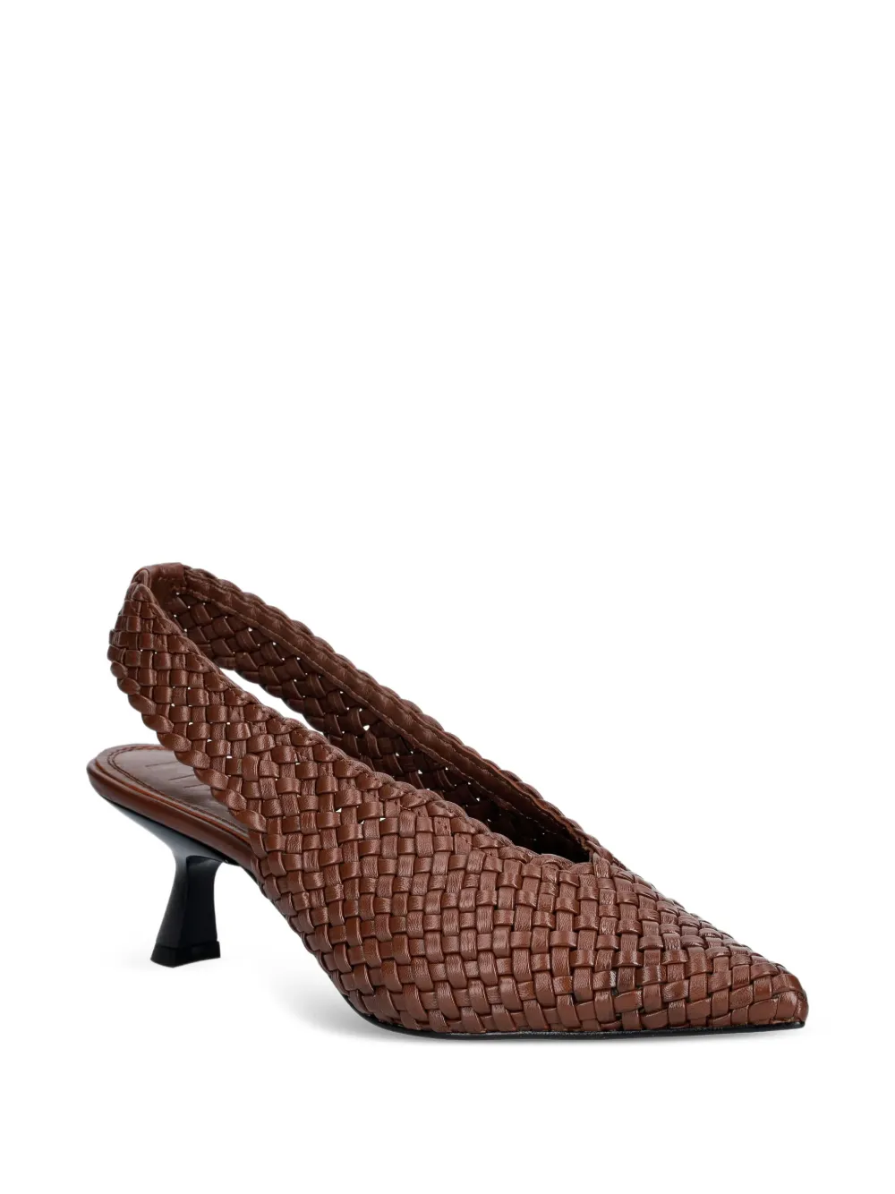 Souliers Martinez Bianca woven pumps Bruin