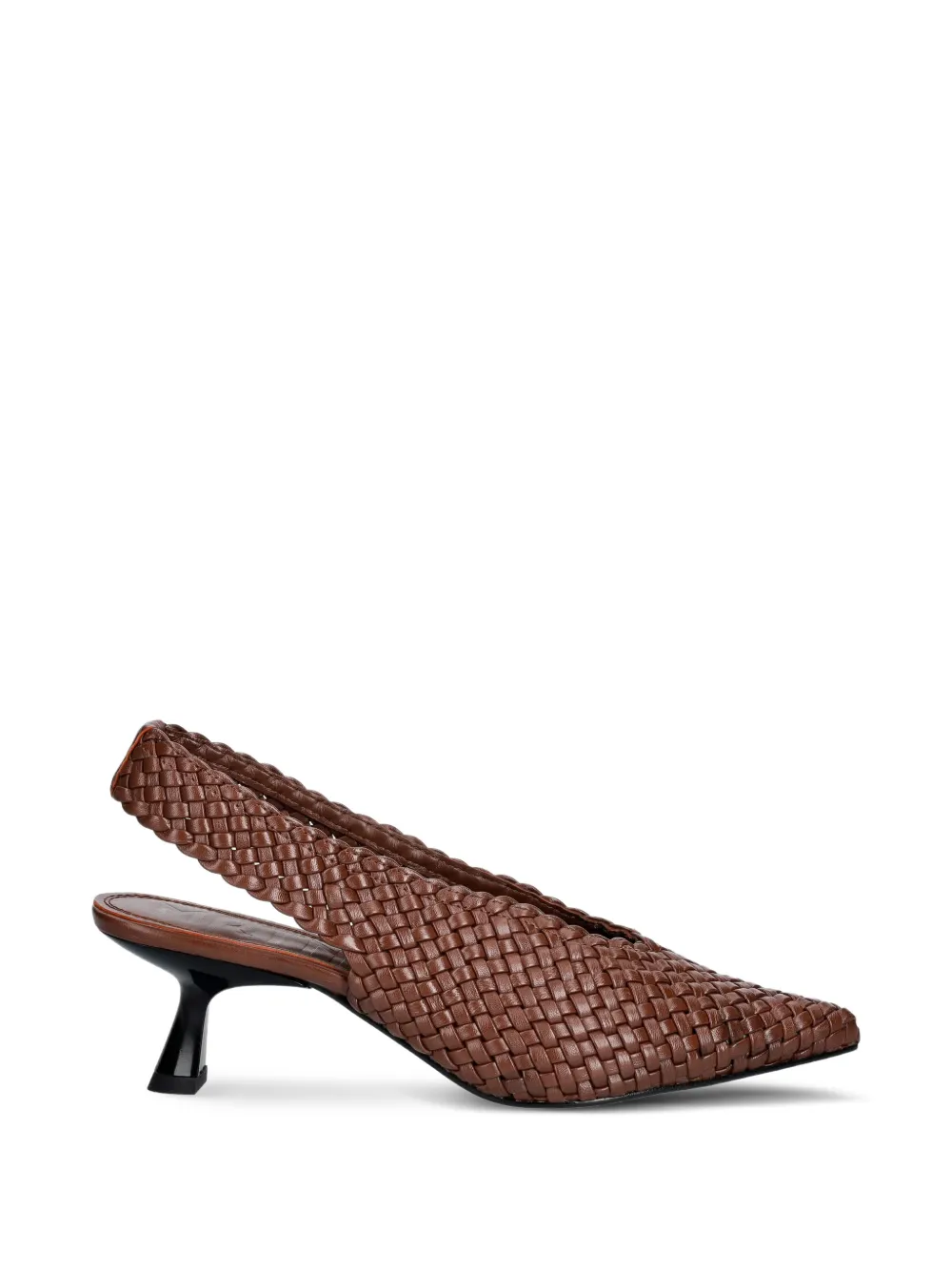 Souliers Martinez Bianca woven pumps Bruin