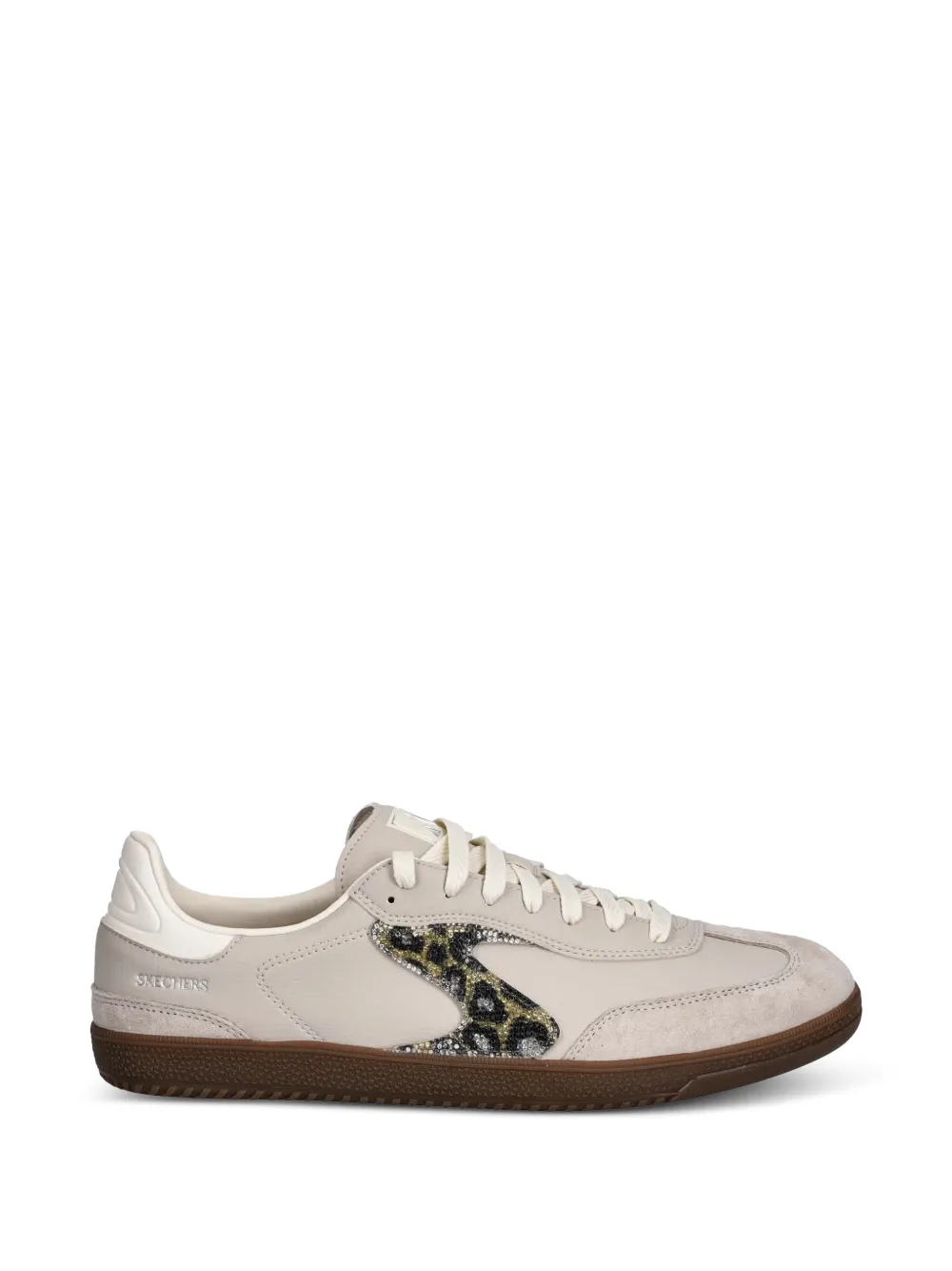Skechers Hotshot leopard-print crystal-embellished sneakers - Nude