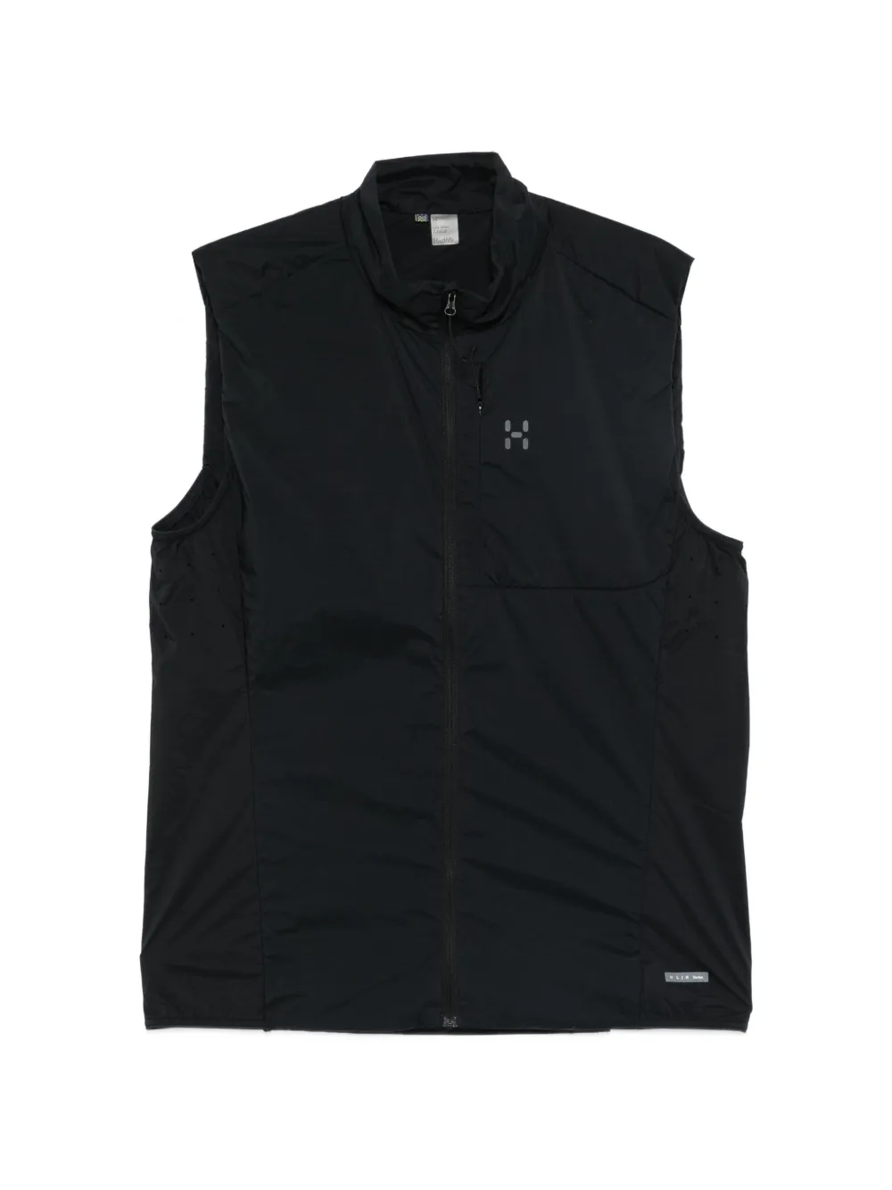 Haglöfs logo-print zip-up jacket - Black