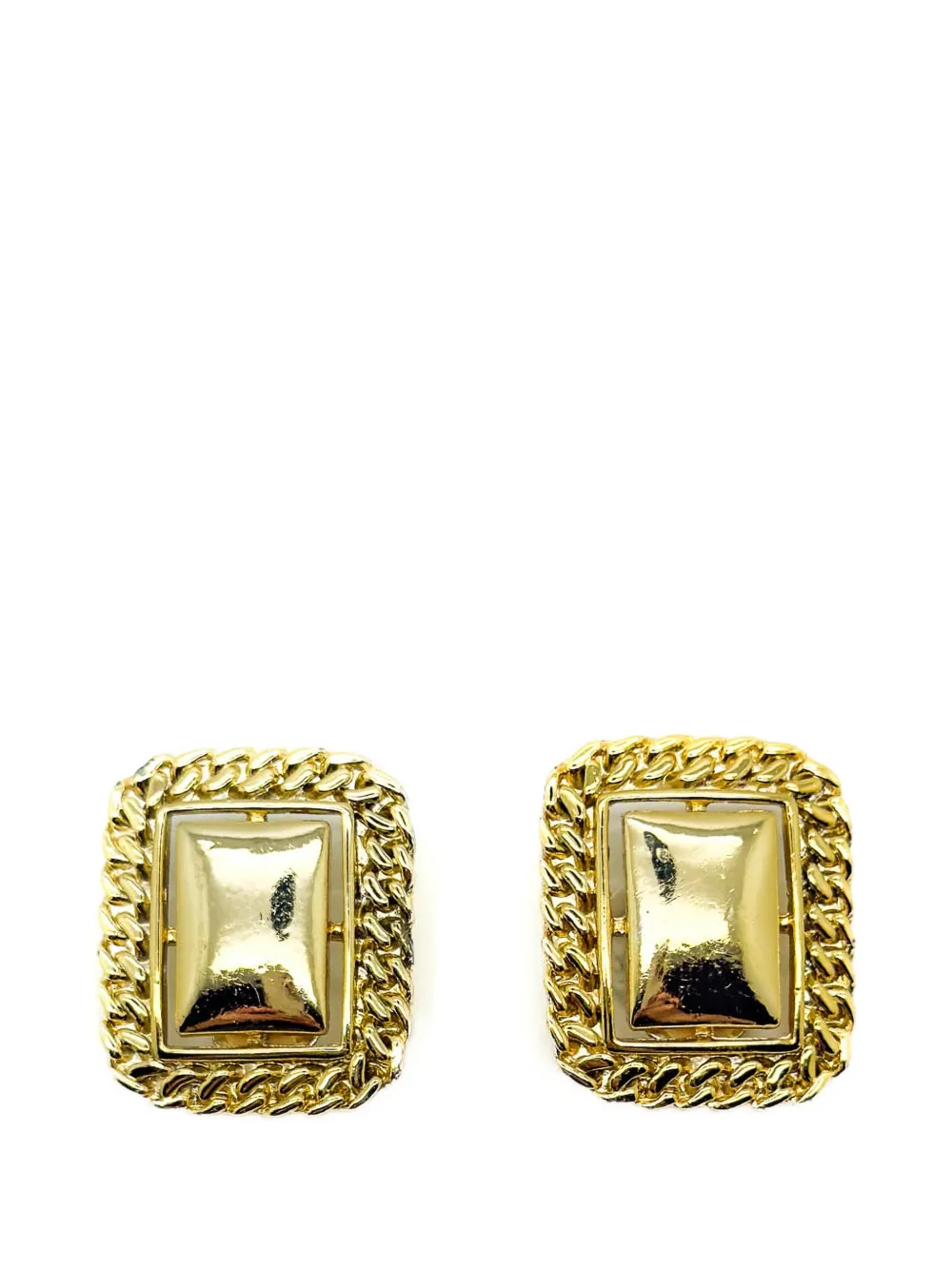 Jennifer Gibson Jewellery boucles d'oreilles à motif rectangulaire (années 1980)