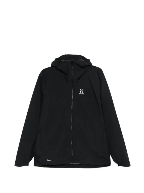 Haglöfs hooded logo-print jacket