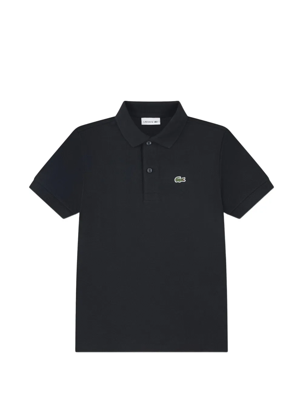 Lacoste Kids logo-patch polo shirt - Nero