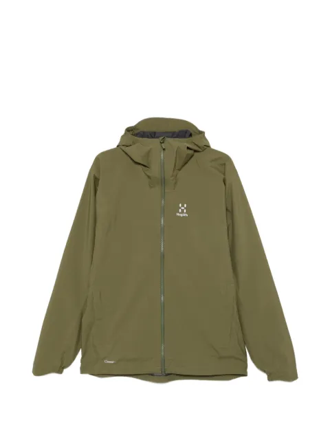 Haglöfs logo-print hooded jacket