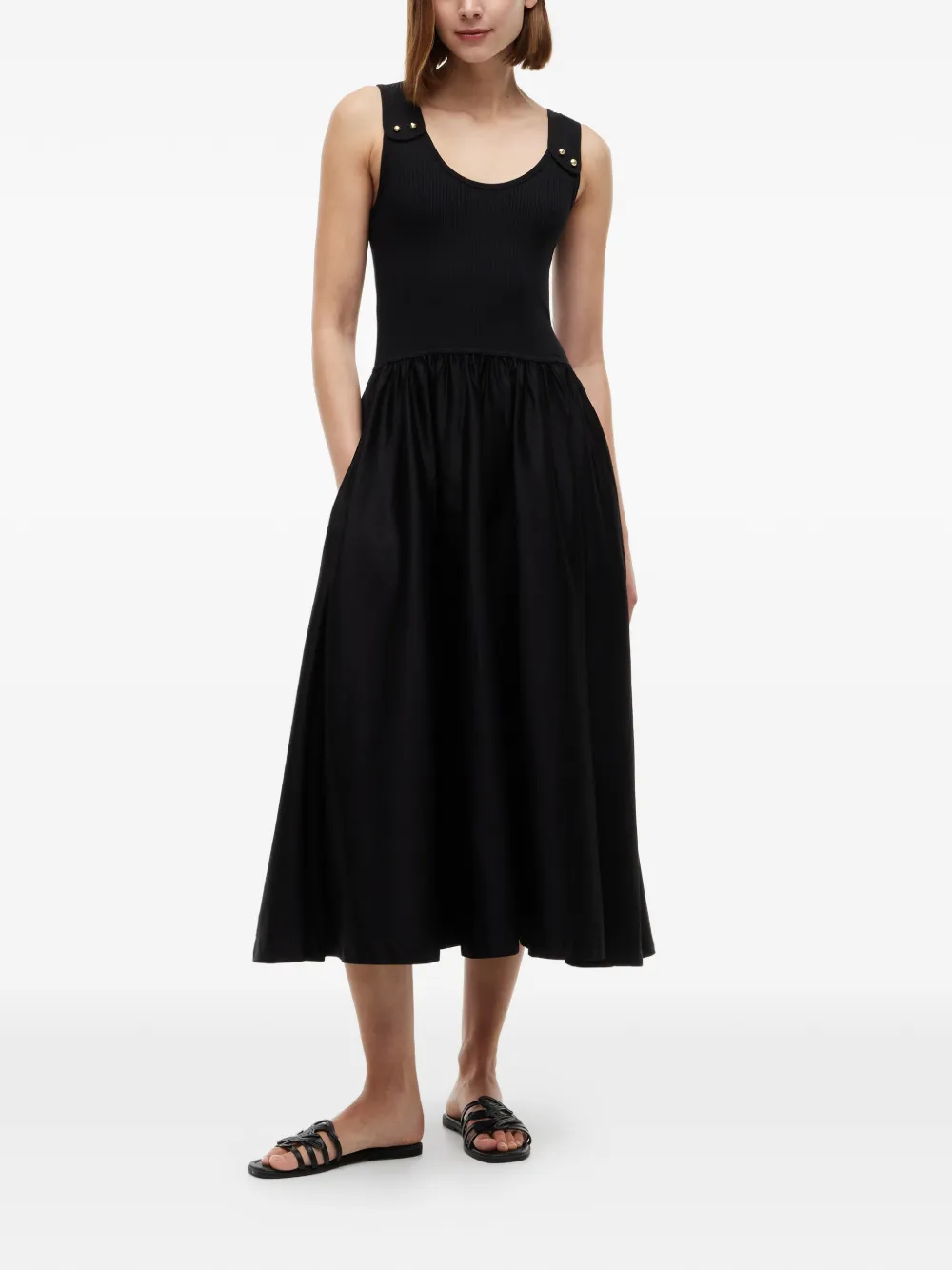 Tommy Hilfiger ribbed-knit midi dress - Nero