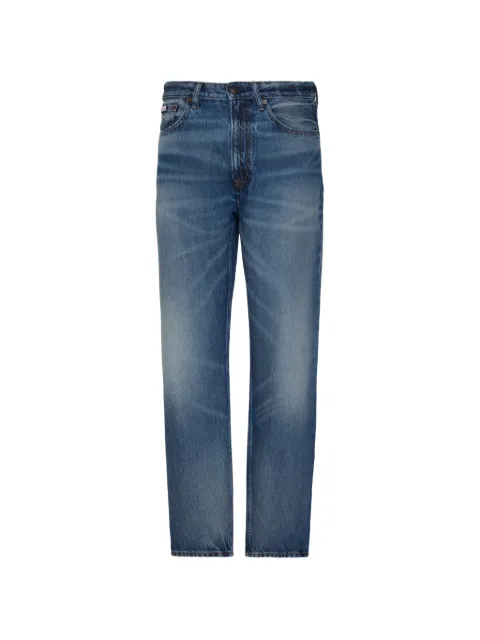 Calvin Klein faded-effect straight-leg jeans