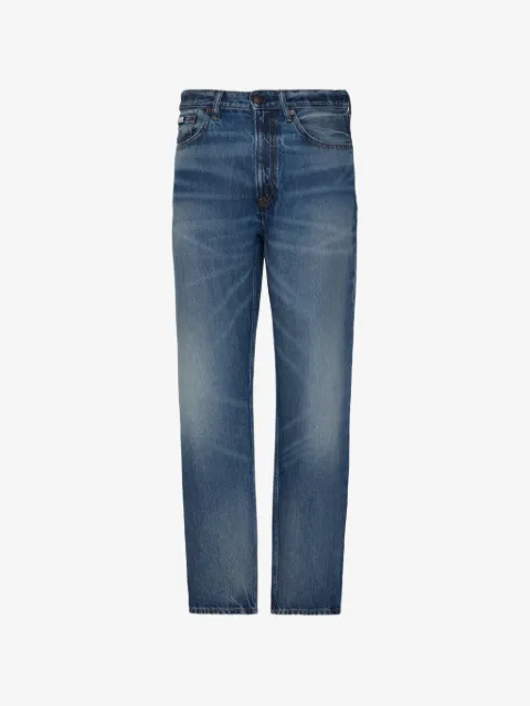 Calvin Klein faded-effect straight-leg jeans
