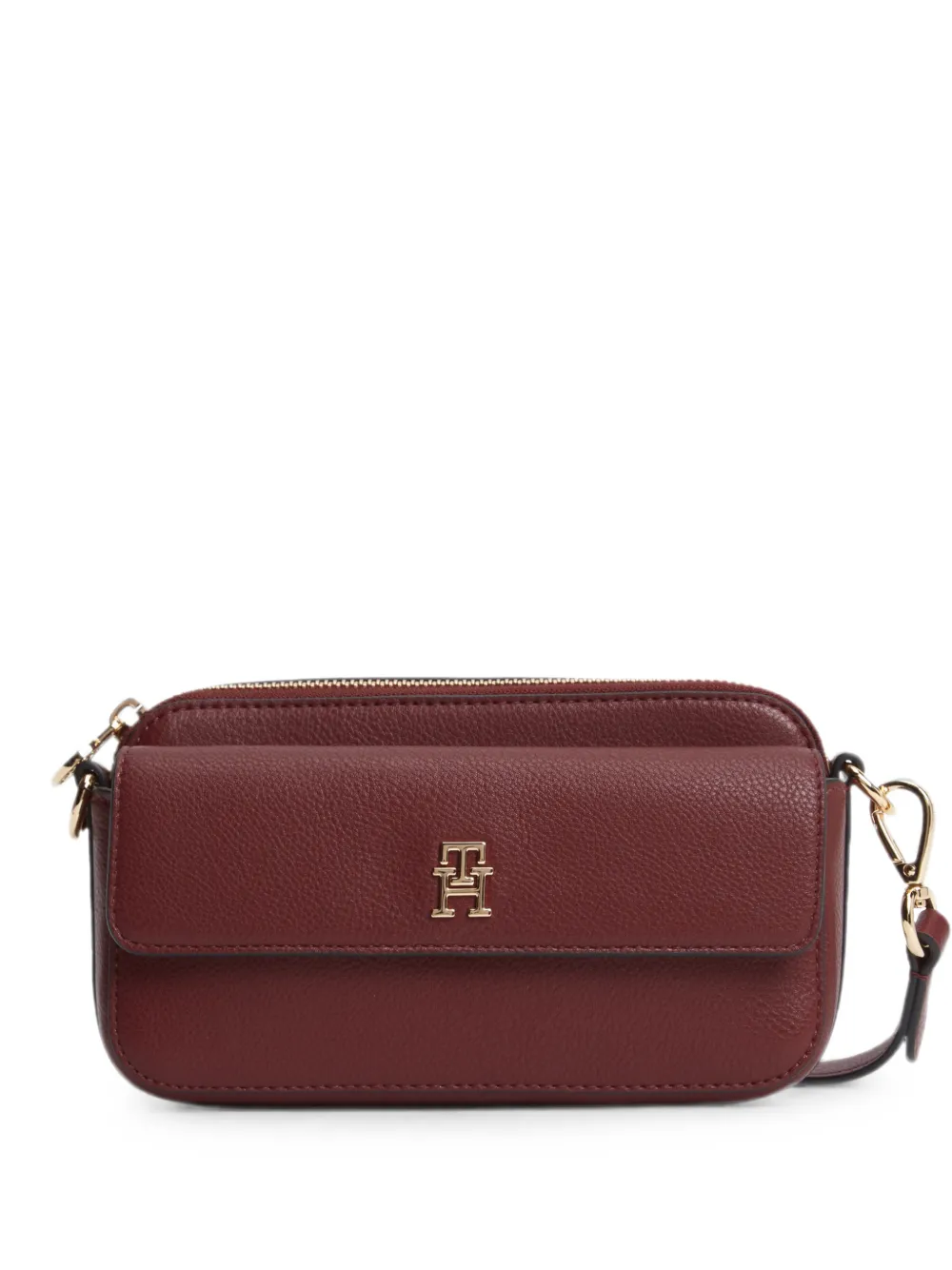 Tommy Hilfiger logo-plaque shoulder bag - Rot