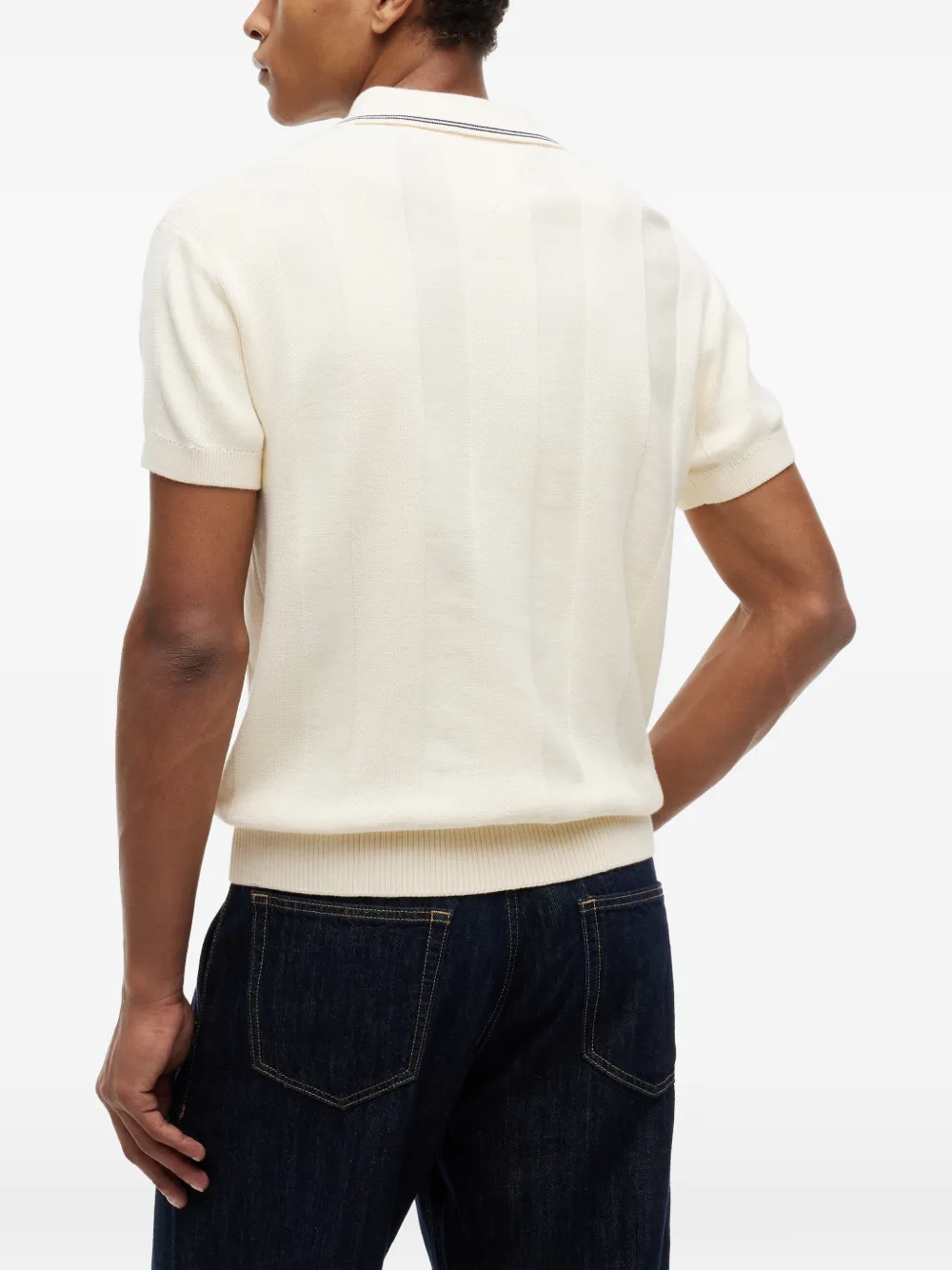Tommy Hilfiger Poloshirt met logopatch Beige