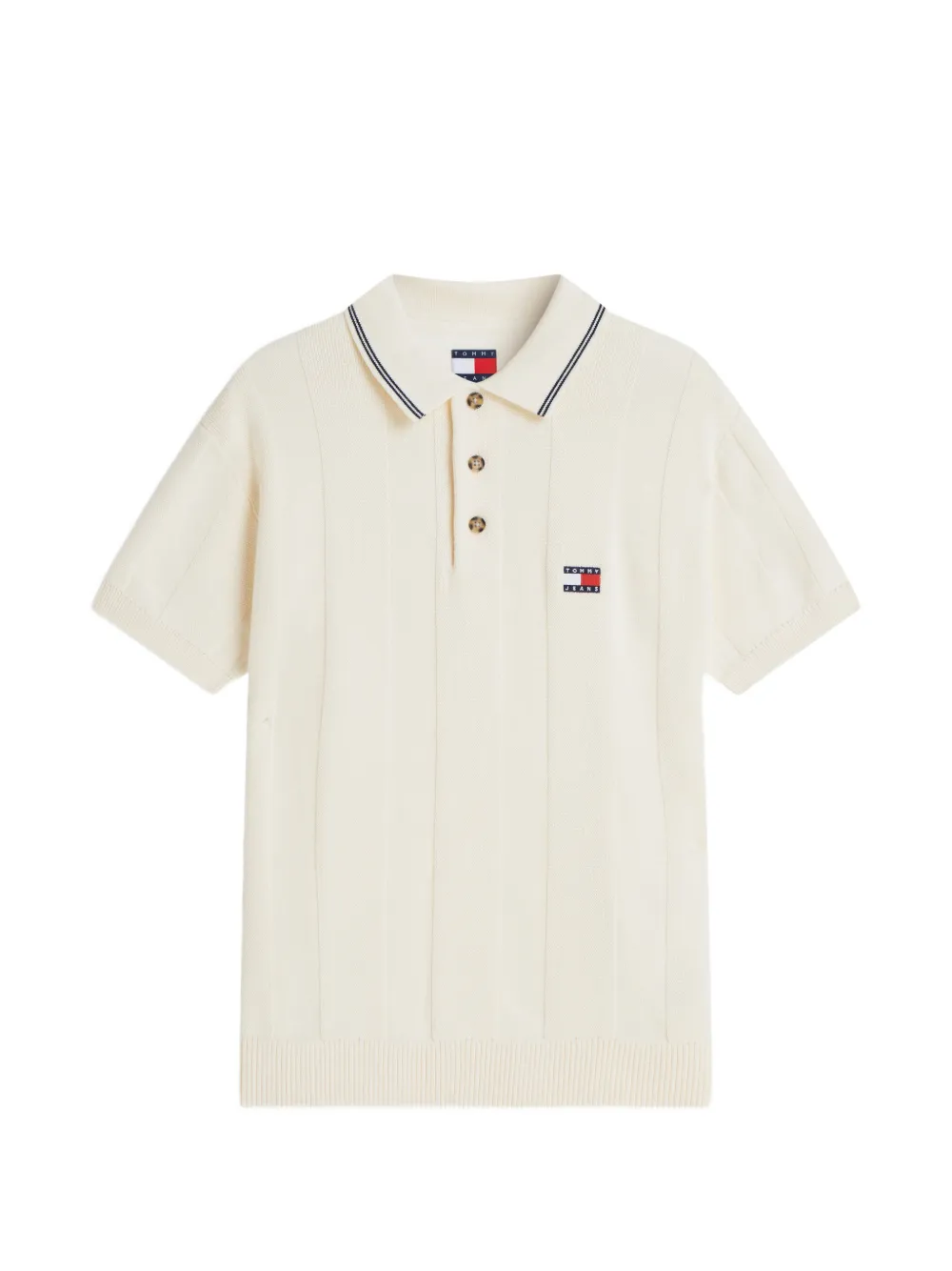 Tommy Hilfiger logo-patch polo shirt - Toni neutri