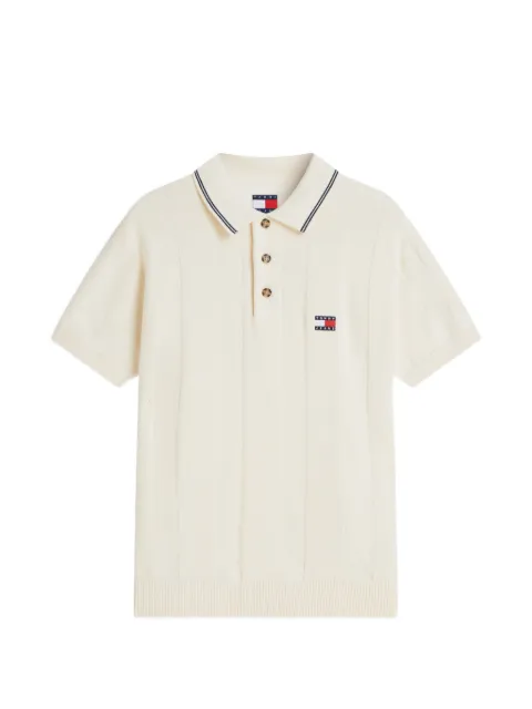 Tommy Hilfiger logo-patch polo shirt