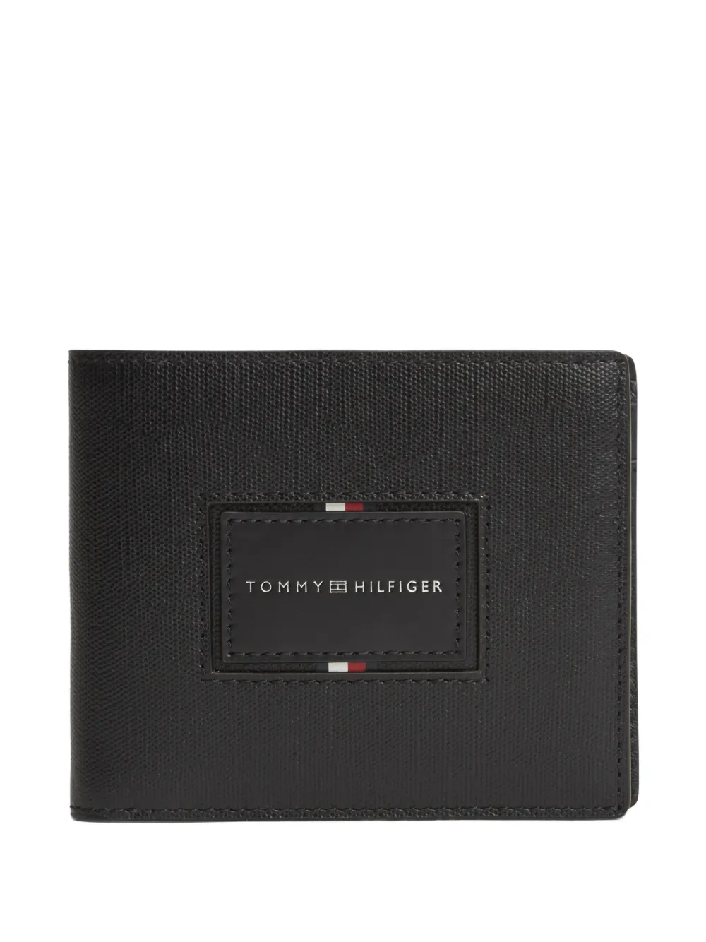 Tommy Hilfiger logo-patch bifold wallet - Nero