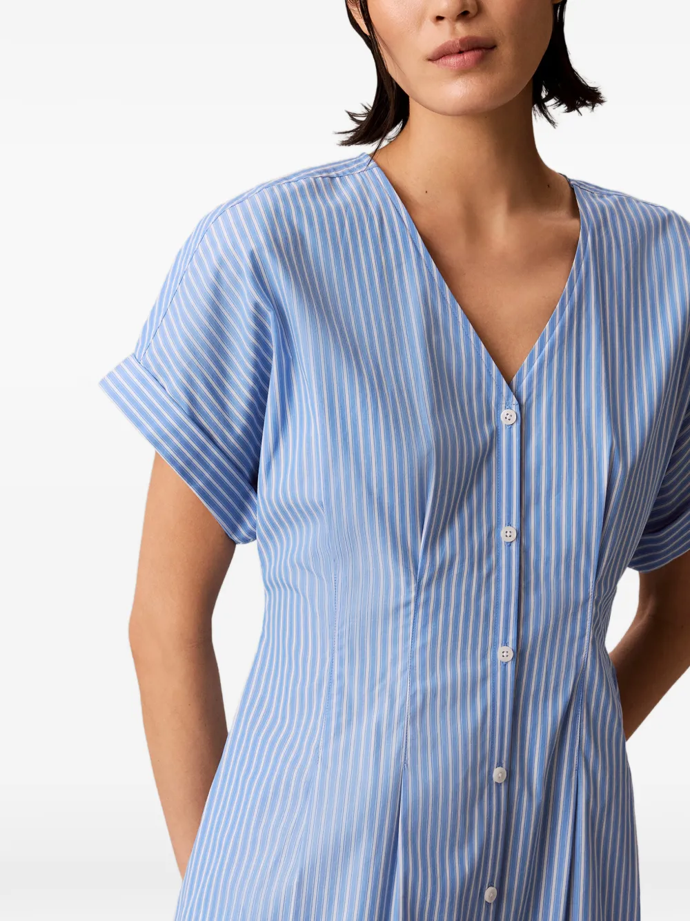 Calvin Klein Gestreepte jurk Blauw