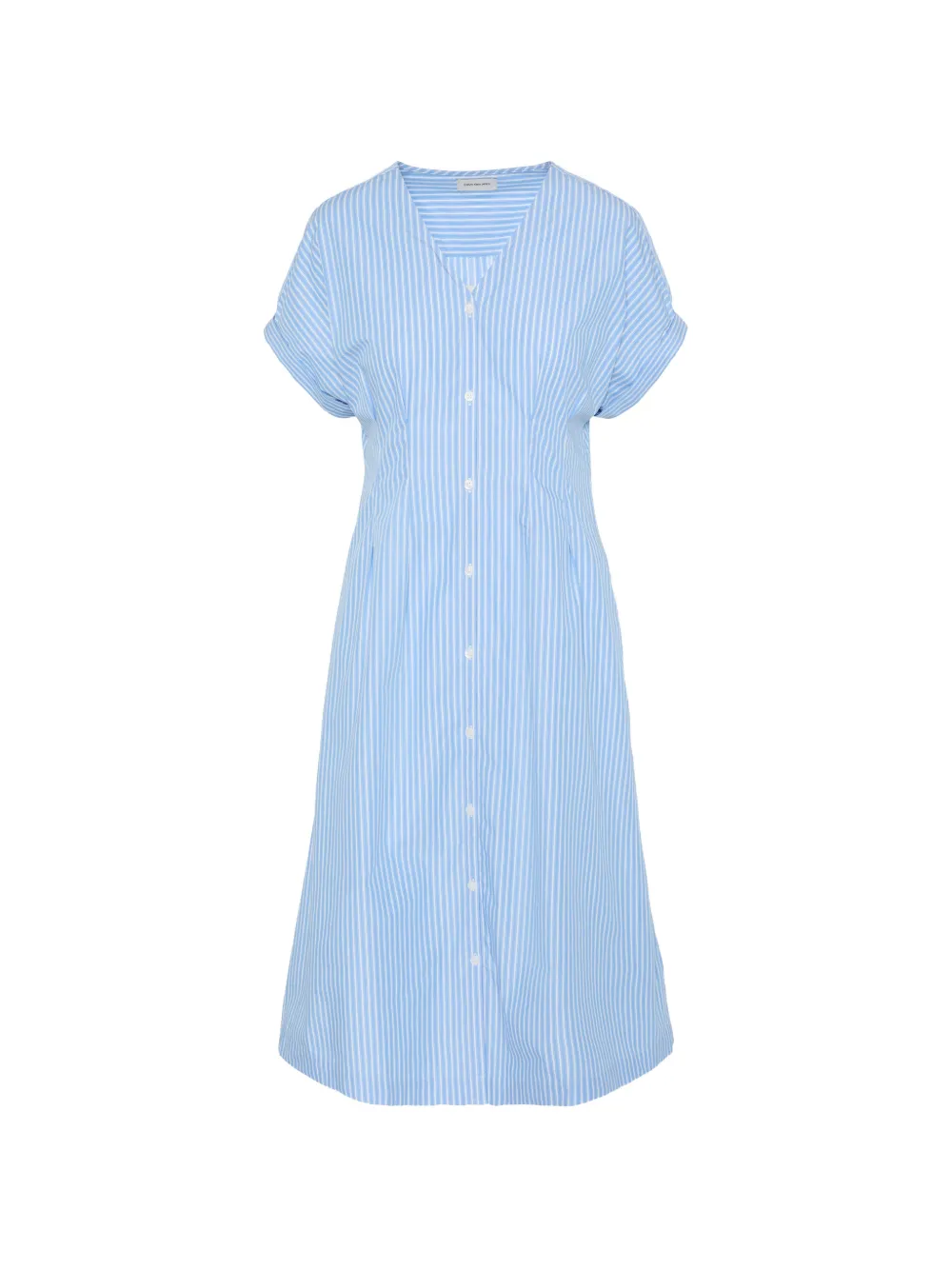 Calvin Klein striped button-down midi dress - Blu