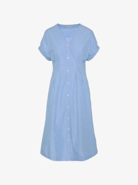 Calvin Klein striped button-down midi dress