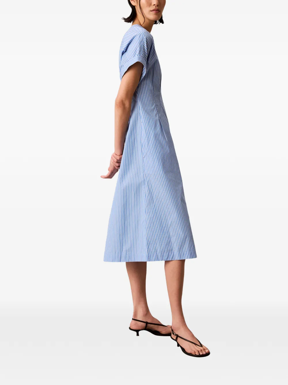 Calvin Klein Gestreepte jurk Blauw