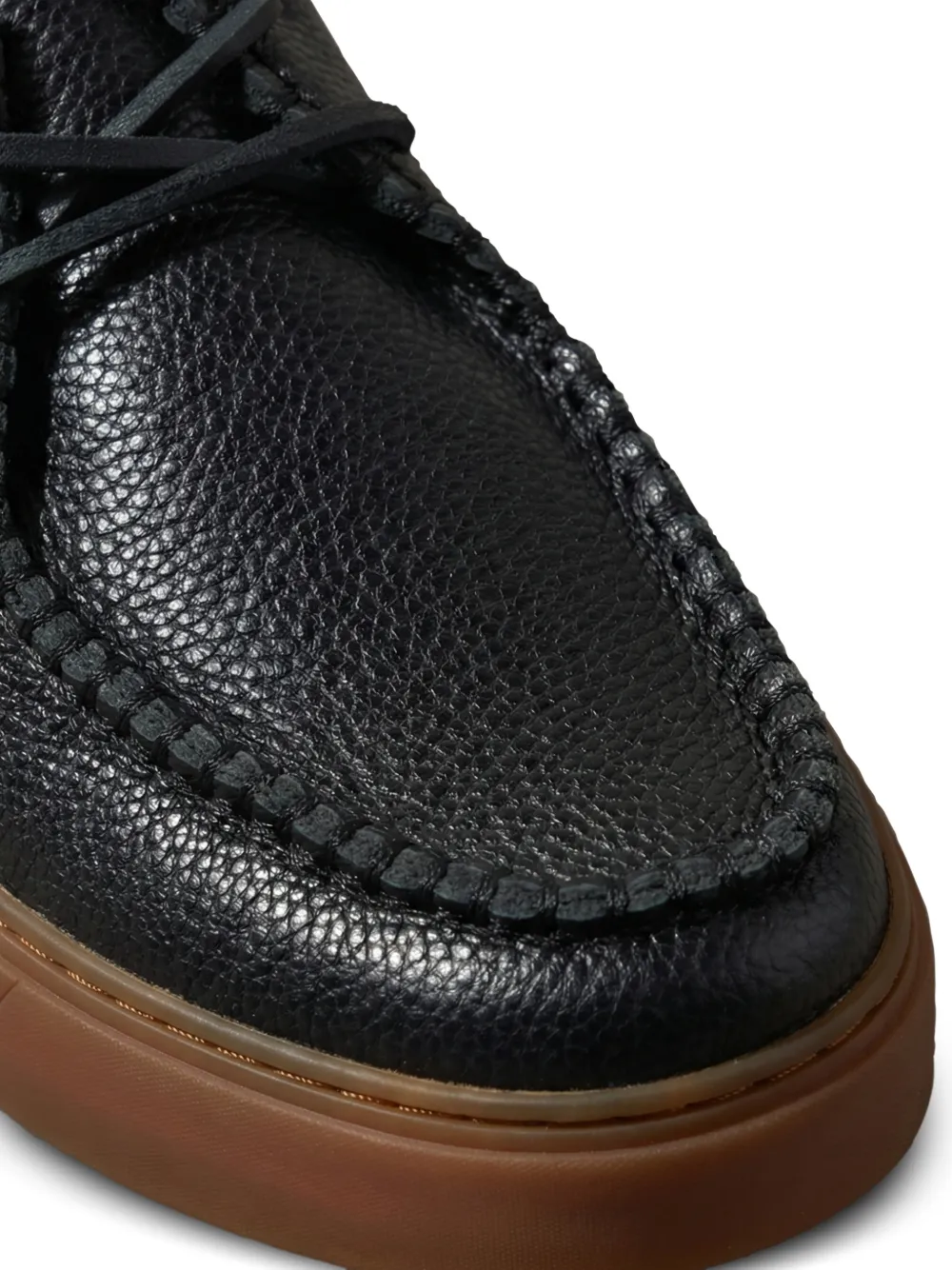 Calvin Klein pebbled boat shoes Zwart