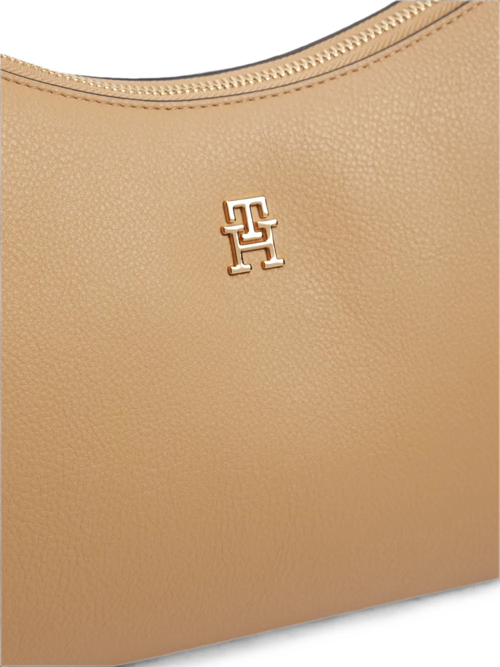 Tommy Hilfiger Schoudertas met logoplakkaat Beige