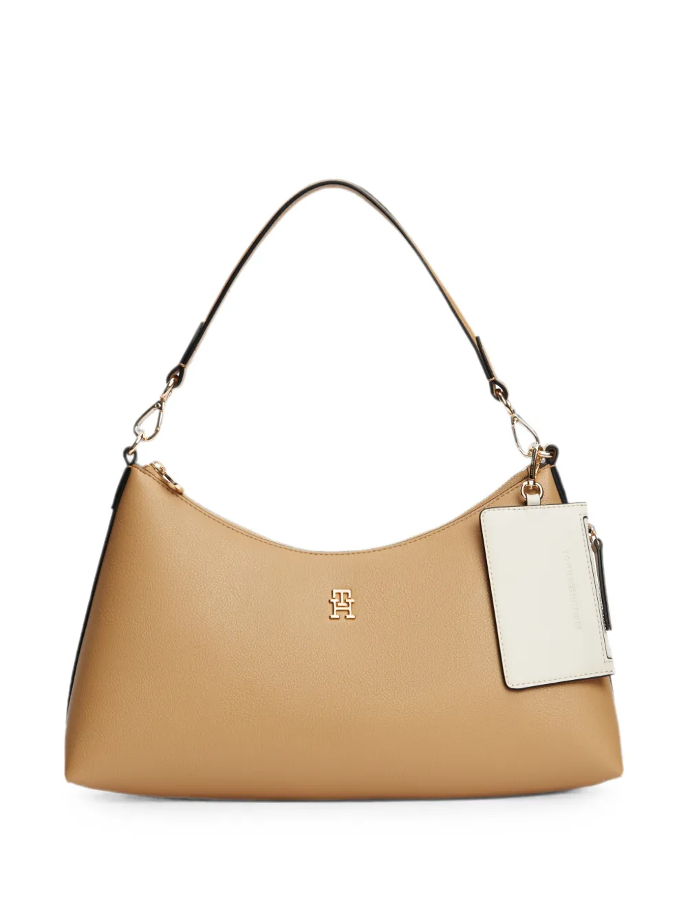 Tommy Hilfiger logo-plaque shoulder bag - Nude