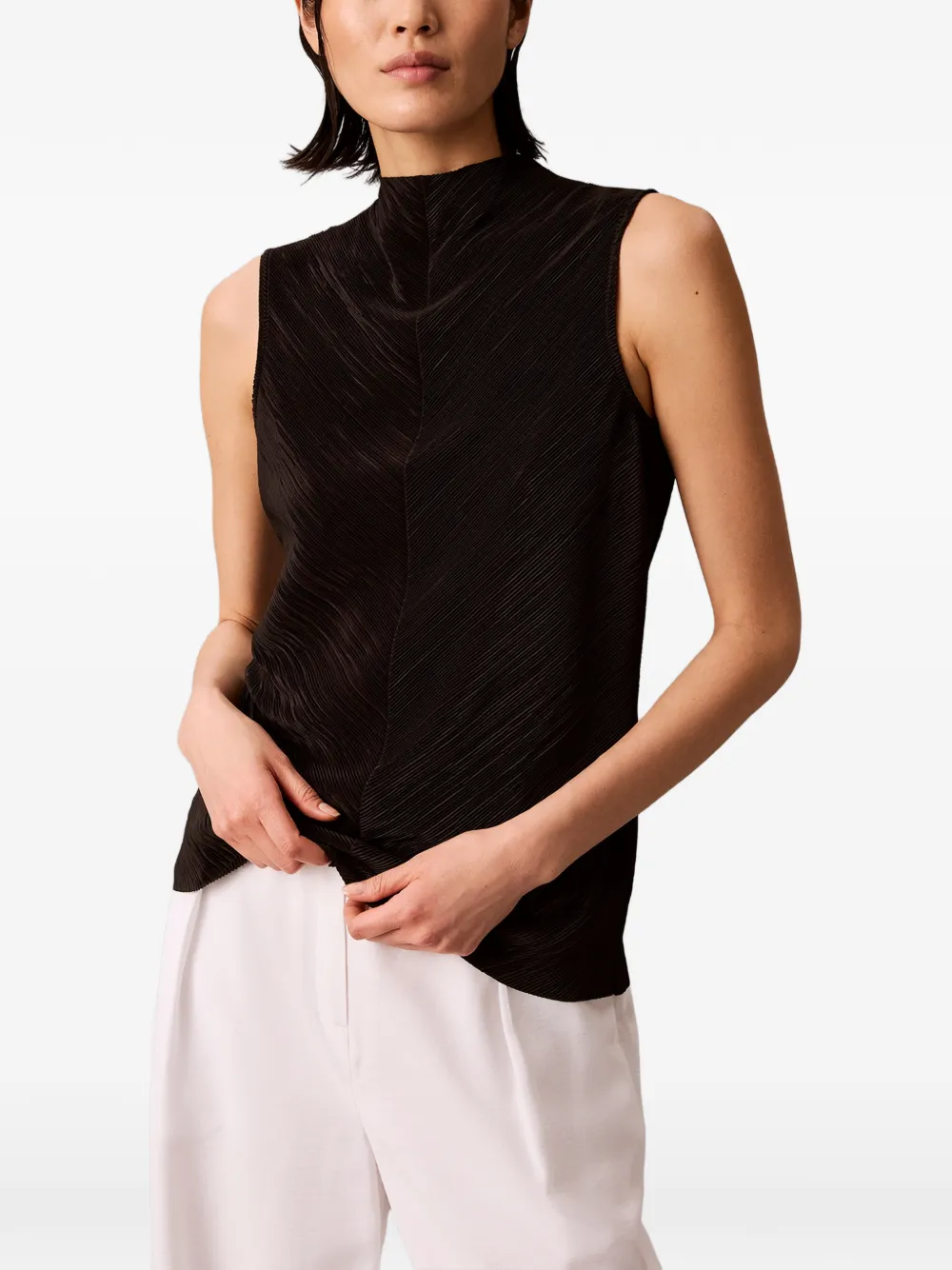 Calvin Klein Mouwloze tanktop Zwart