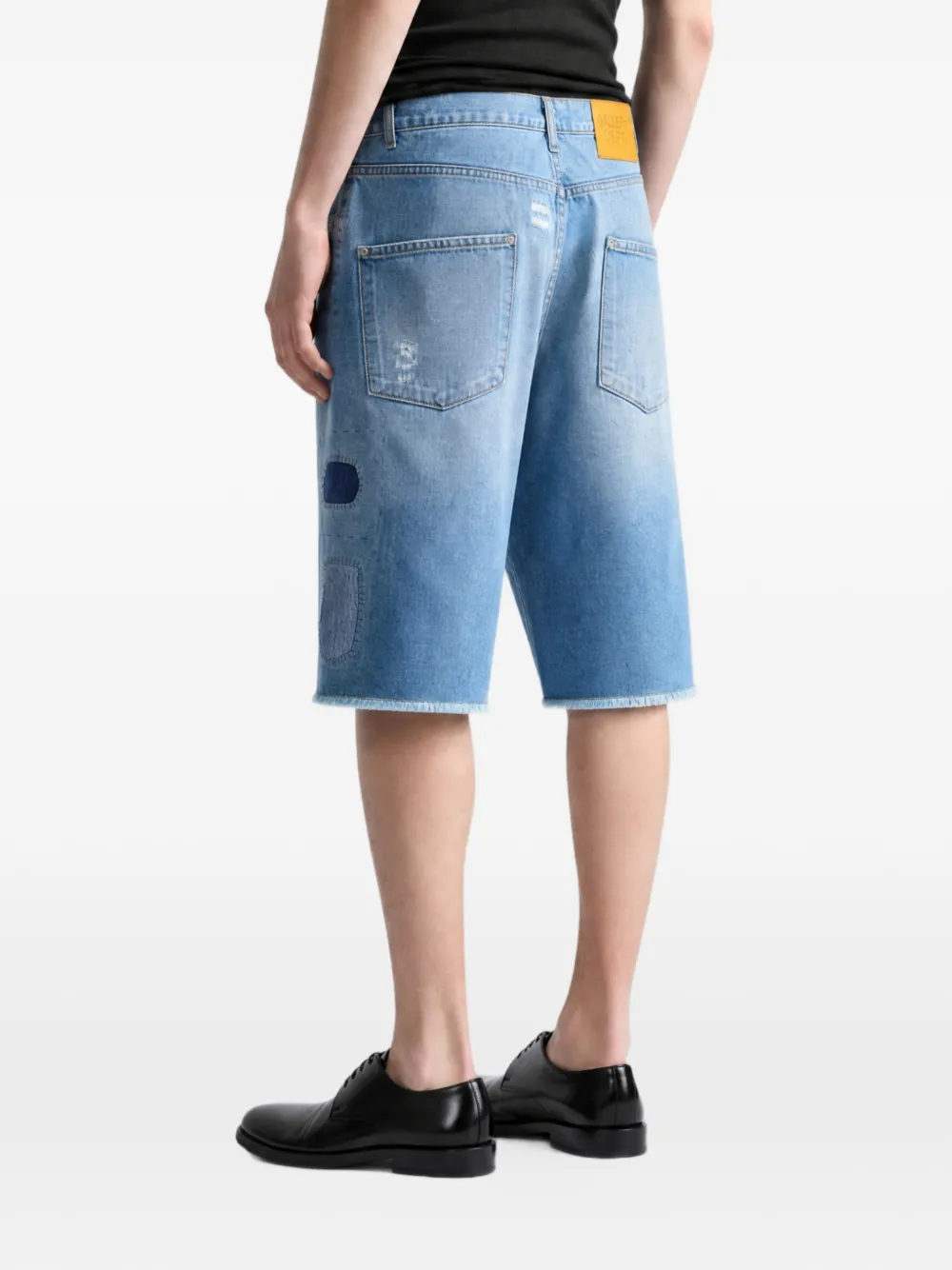GALLERY DEPT. Gerafelde denim shorts Blauw