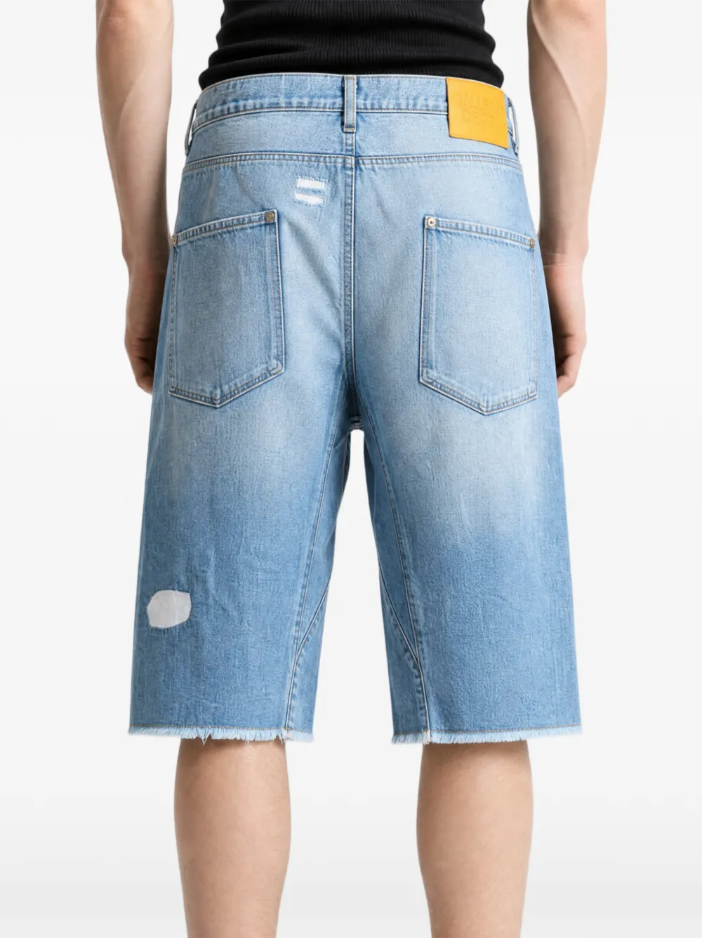 GALLERY DEPT. Gerafelde denim shorts Blauw