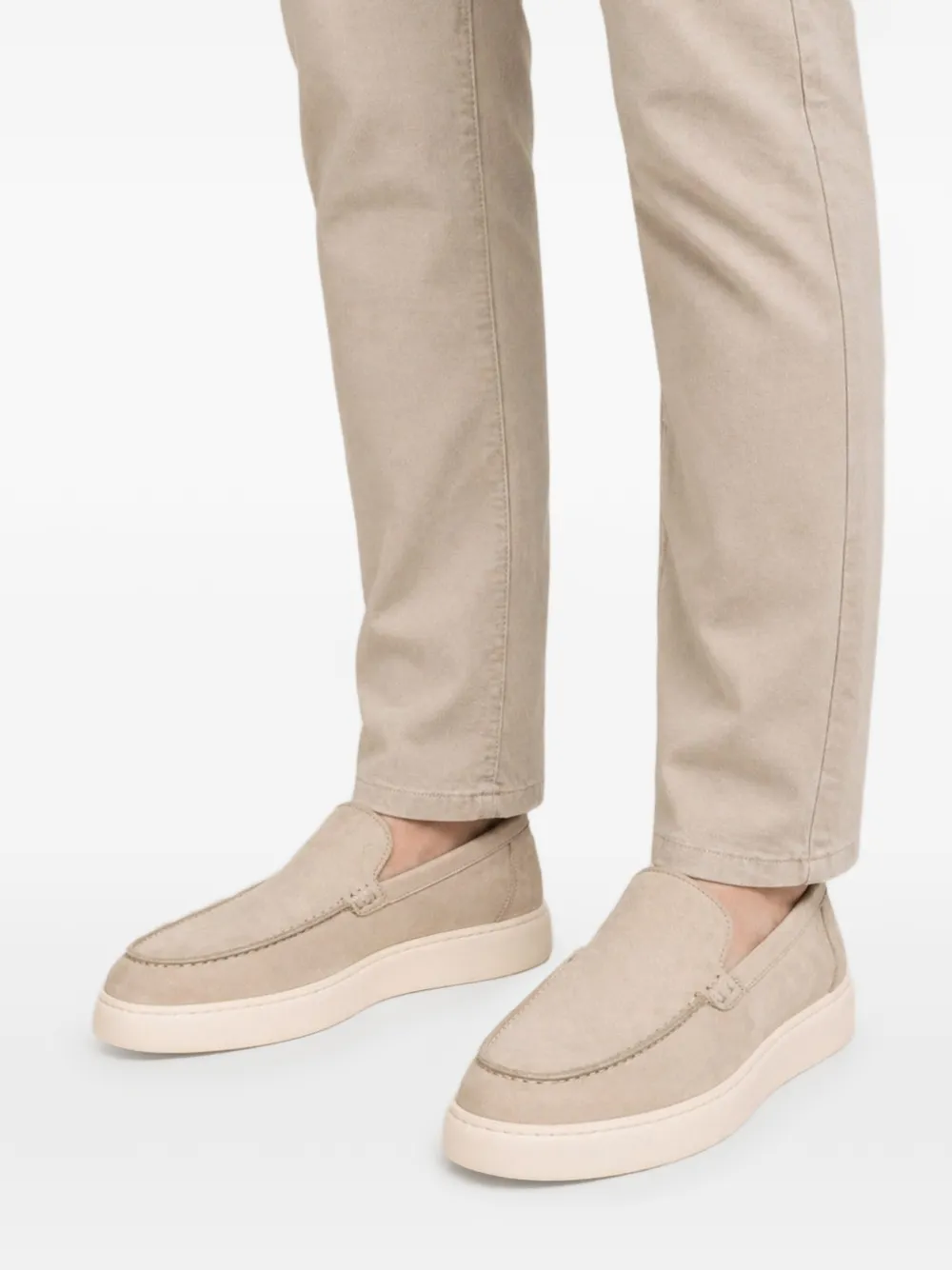 Poche Paris Suède loafers Beige