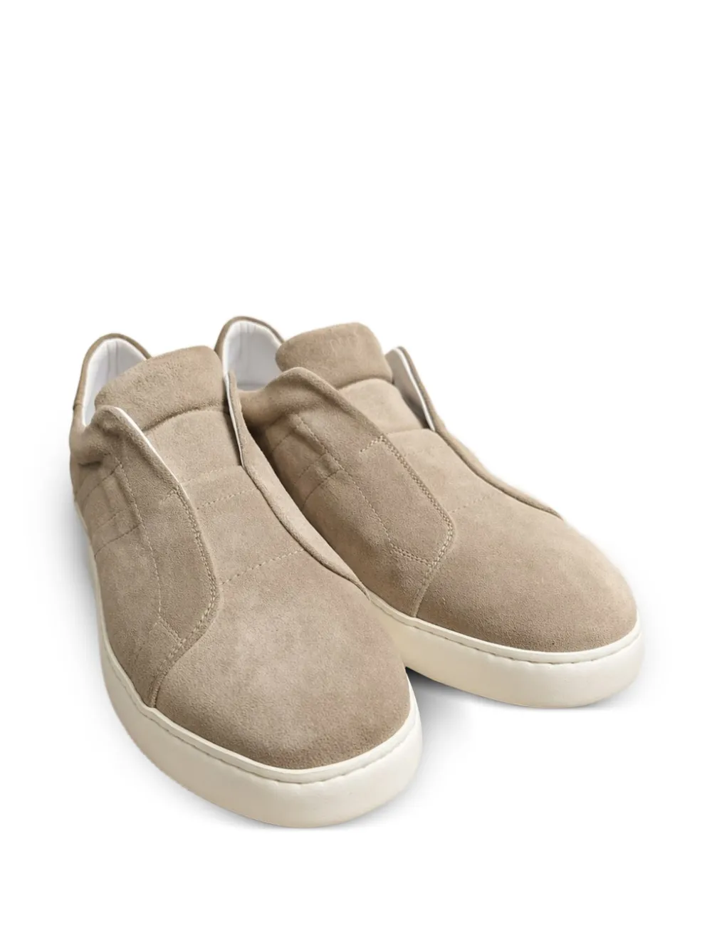 Poche Paris suede slip-on sneakers - Toni neutri