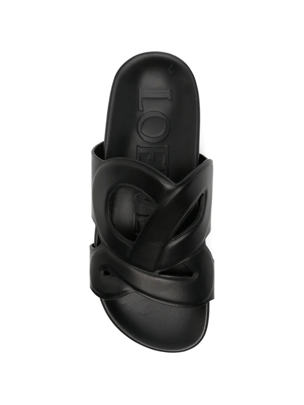 LOEWE Sandalen met logoprint Zwart