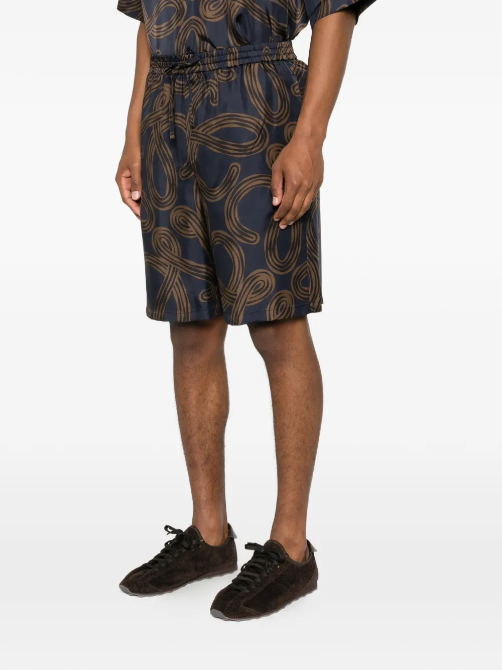 LOEWE x Paula's Ibiza shorts met print Blauw