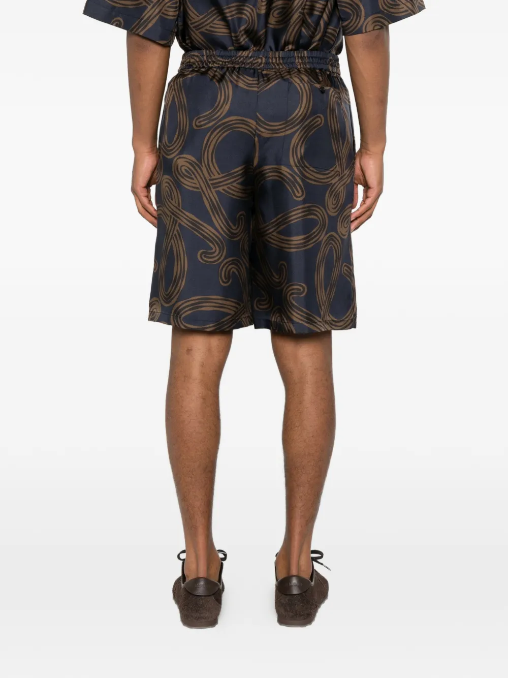 LOEWE x Paula's Ibiza shorts met print Blauw