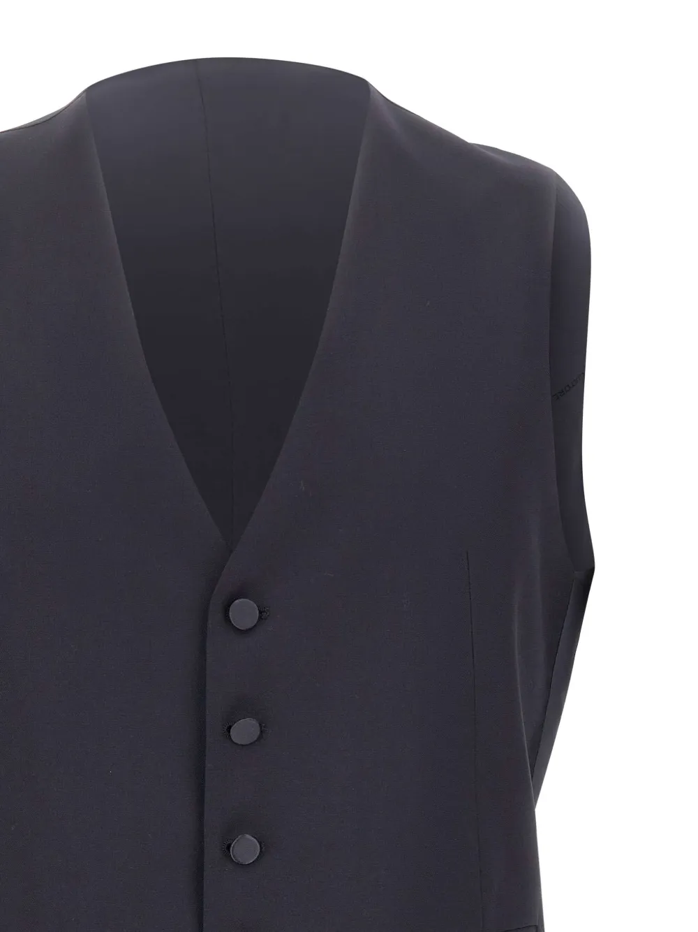 Tagliatore Gilet met V-hals Zwart