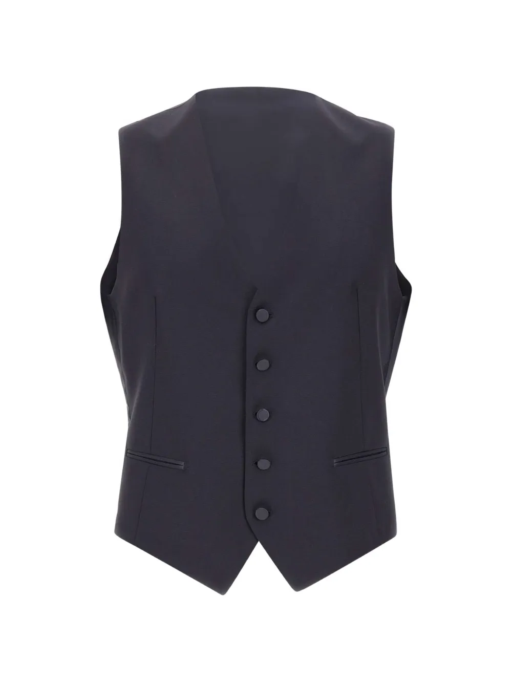 Tagliatore V-neck waistcoat - Black