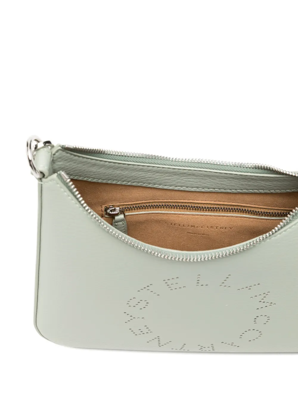 Stella McCartney Schoudertas met geperforeerd logo Groen